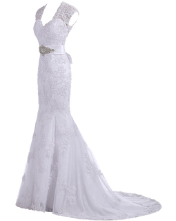 Gorgeous Bridal 2015 Elegant Trumpet Evening Gown Bridal Gown Free Bracelet