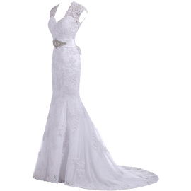 Gorgeous Bridal 2015 Elegant Trumpet Evening Gown Bridal Gown Free Bracelet